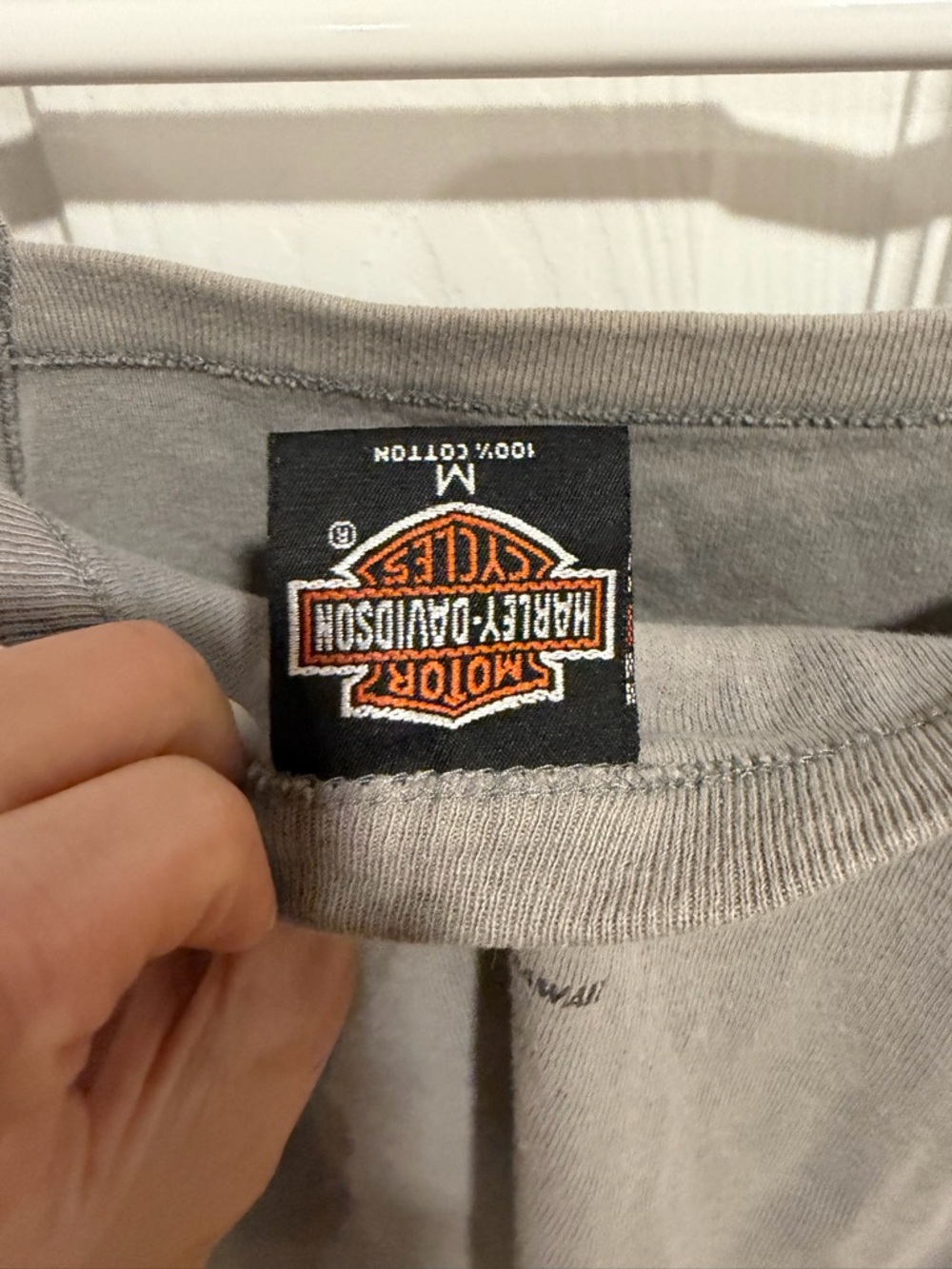 VINTAGE Harley-Davidson Gray Women's Square Neck Cami HAWAII rare - Picture 3 of 4